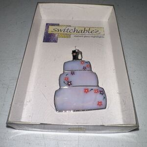 Switchables Stained Glass Night Light Cover Wedding Cake 2005 New In Box